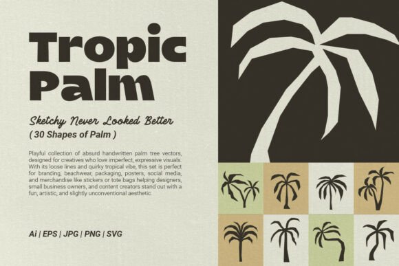 Download Tropic Palm 30 Raw &amp; Organic Icons - Tropic Collection