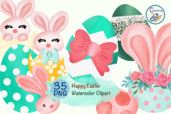 Download Watercolor Clipart | Bunny Love Easter - Love Collection