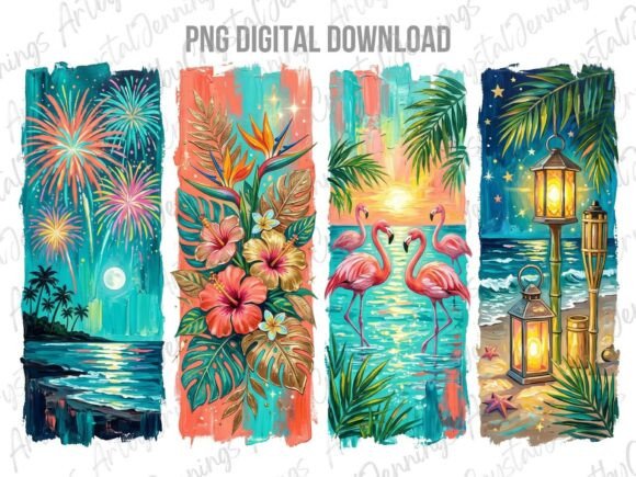 Download Tropical Floral Summer Beach PNG - Tropic Collection