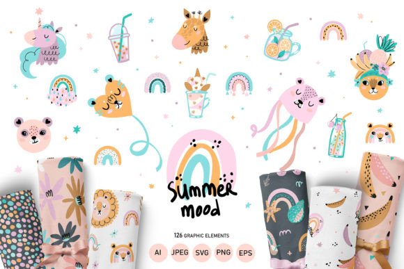 Download Summer Vibes Baby Illustration - Premium Resources