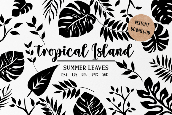 Download Tropical Leaves Svg | Monstera Leaf Svg - Tropic Collection