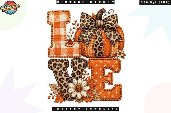 Download Love Autumn Pumpkin Patchwork PNG - Love Collection