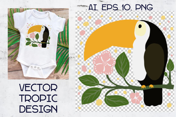 Download Tropical Animal, Toucan, Kids Vector - Tropic Collection